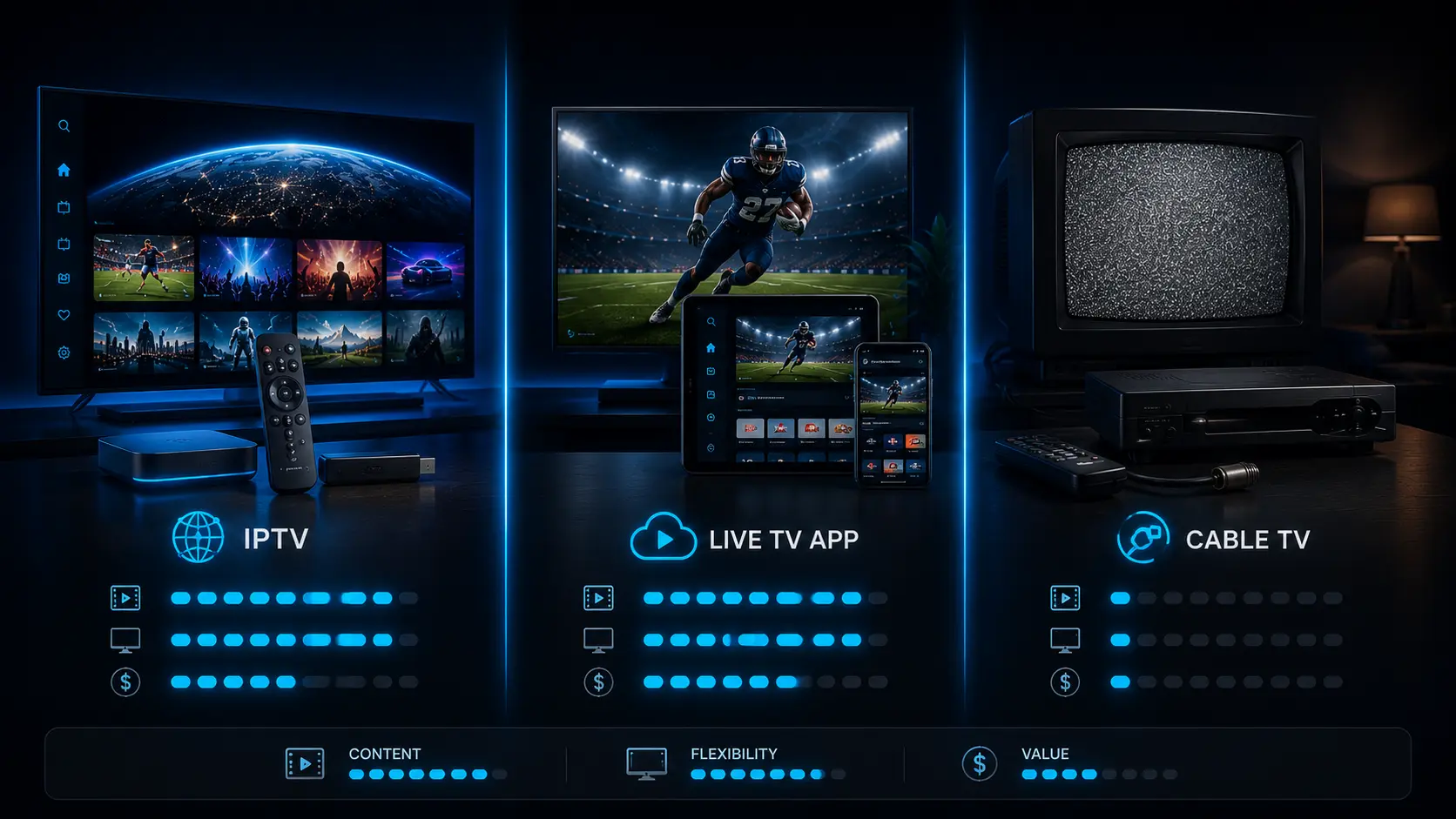 IPTV vs YouTube TV vs Cable cover